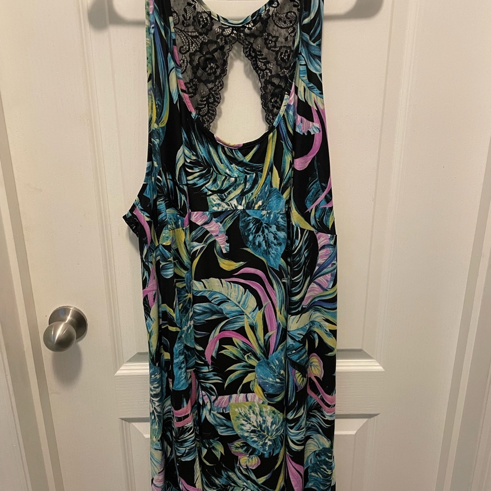 Two racerback night gowns.